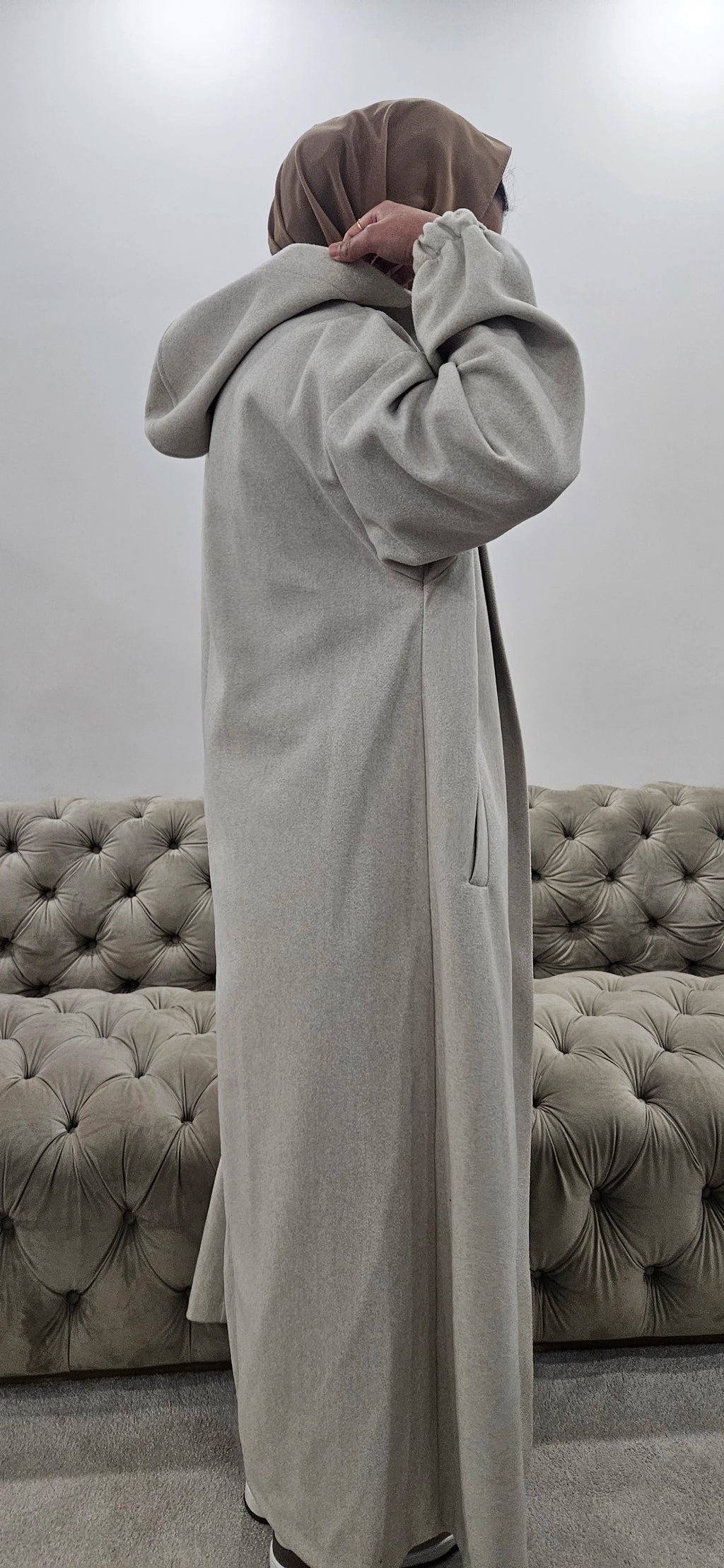 Beige Abaya Coat