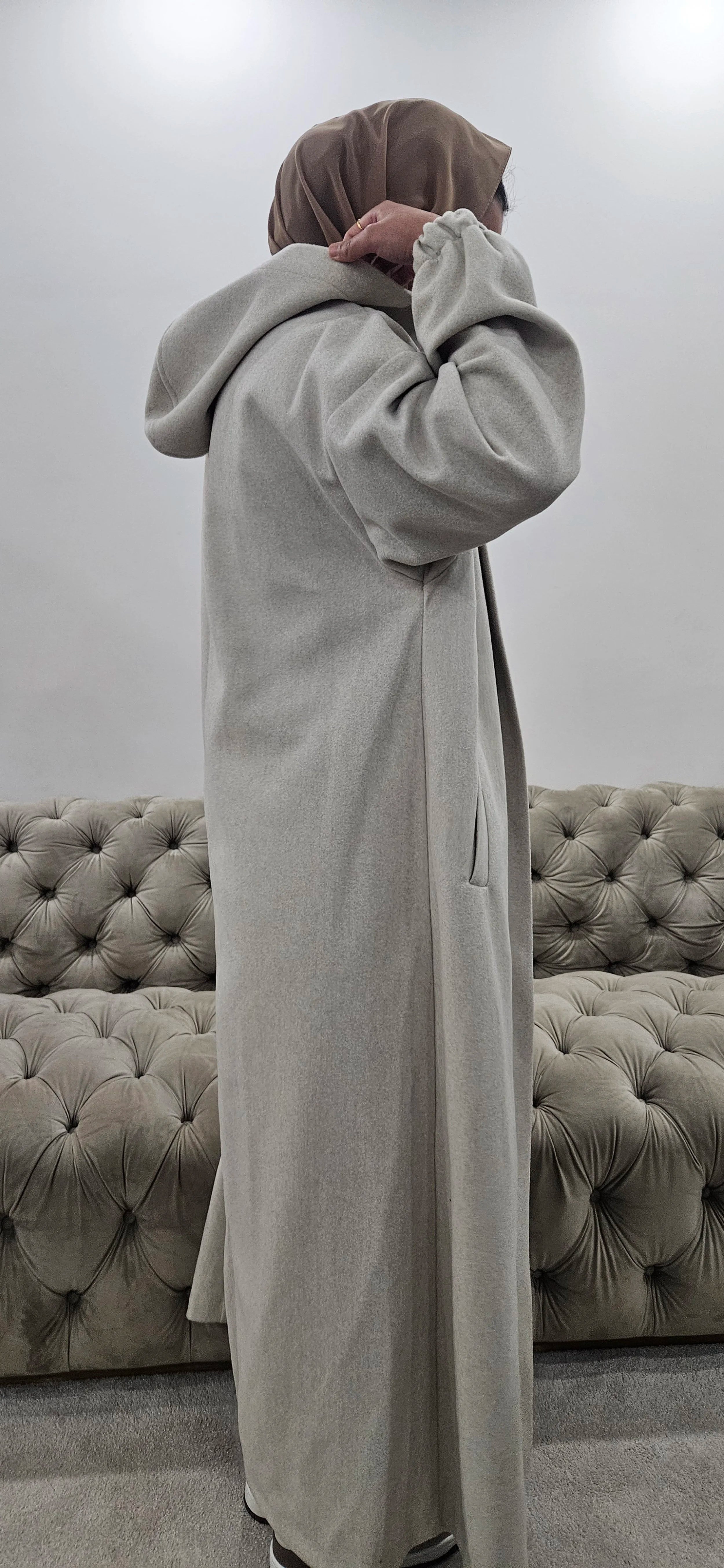 Beige Abaya Coat