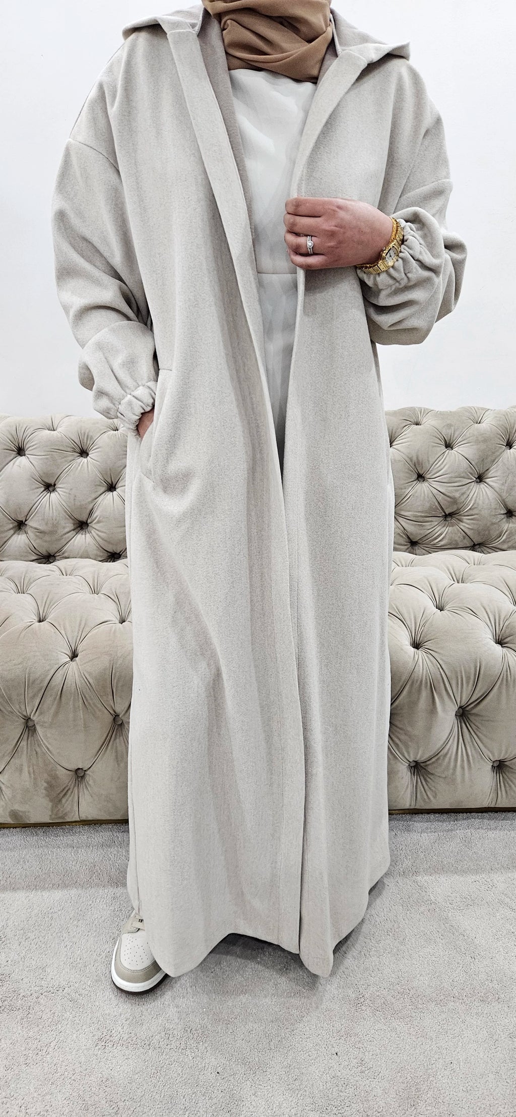 Beige Abaya Coat