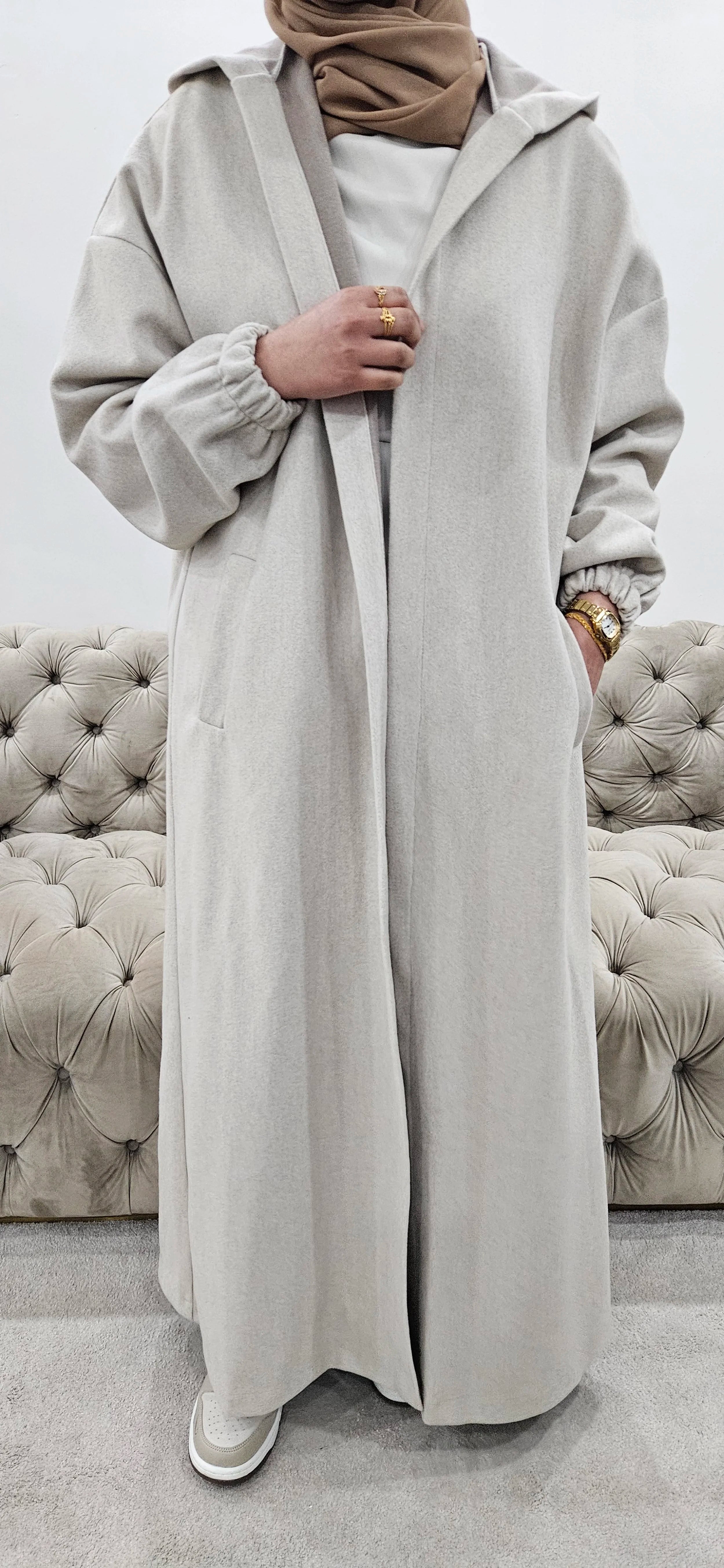 Beige Abaya Coat