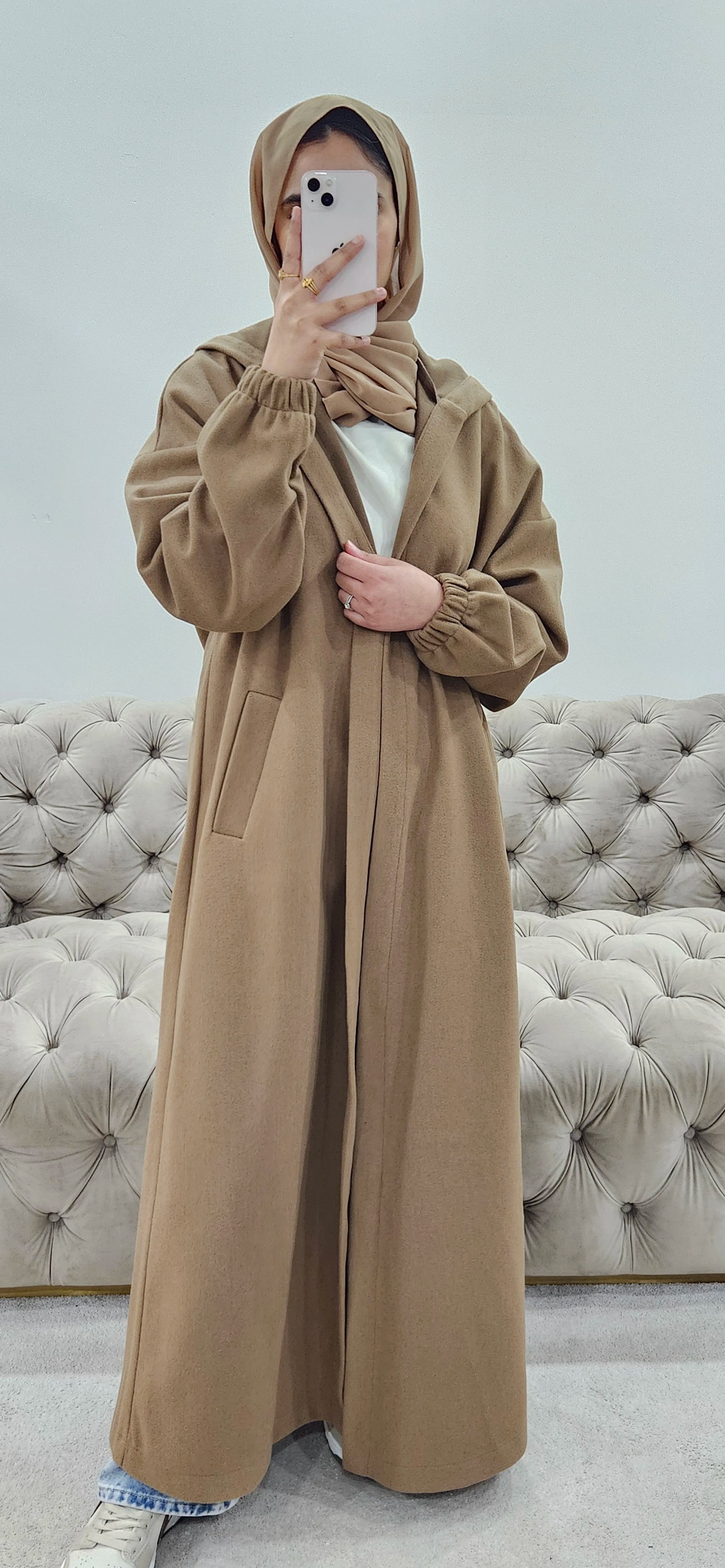 Tan Abaya Coat