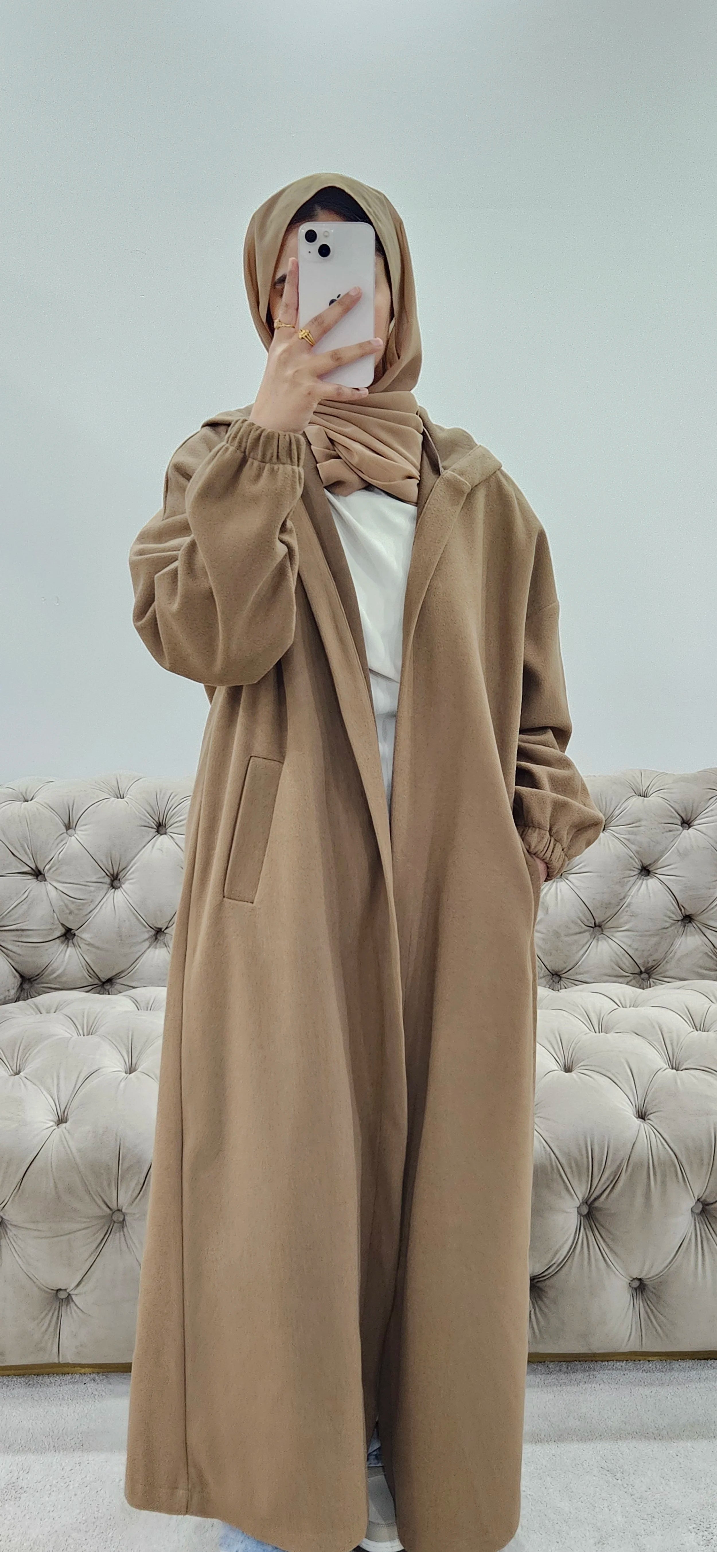 Tan Abaya Coat