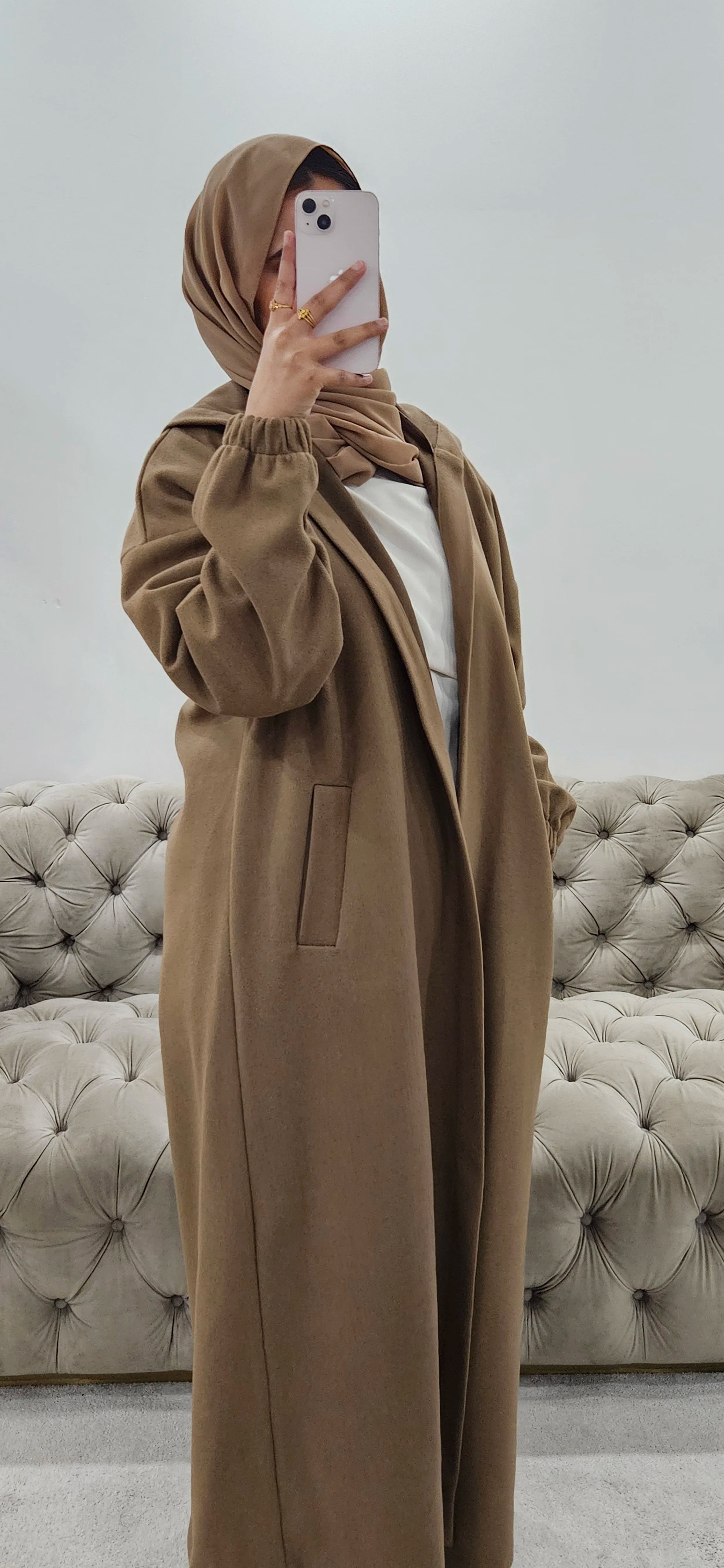 Tan Abaya Coat