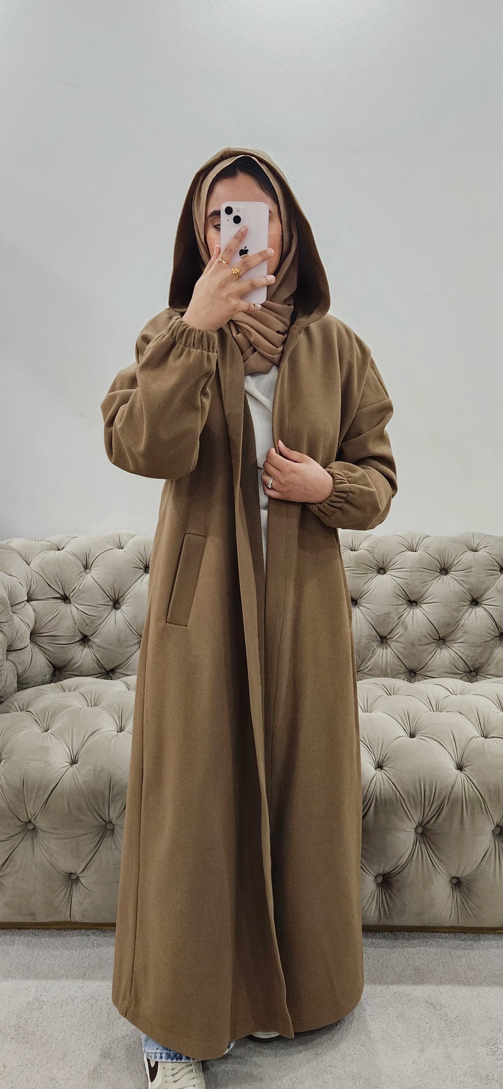 Tan Abaya Coat