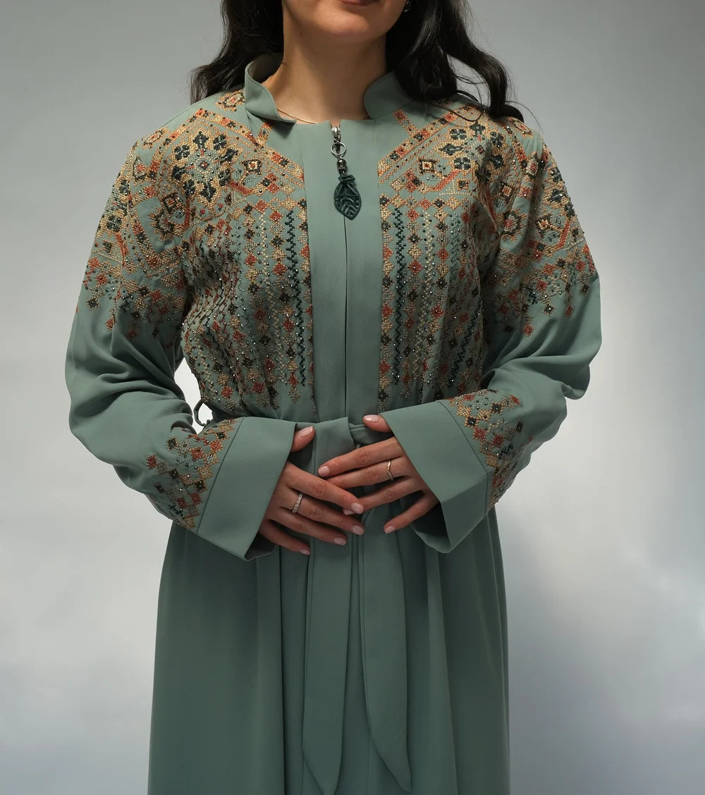 Turkish Abaya in Green