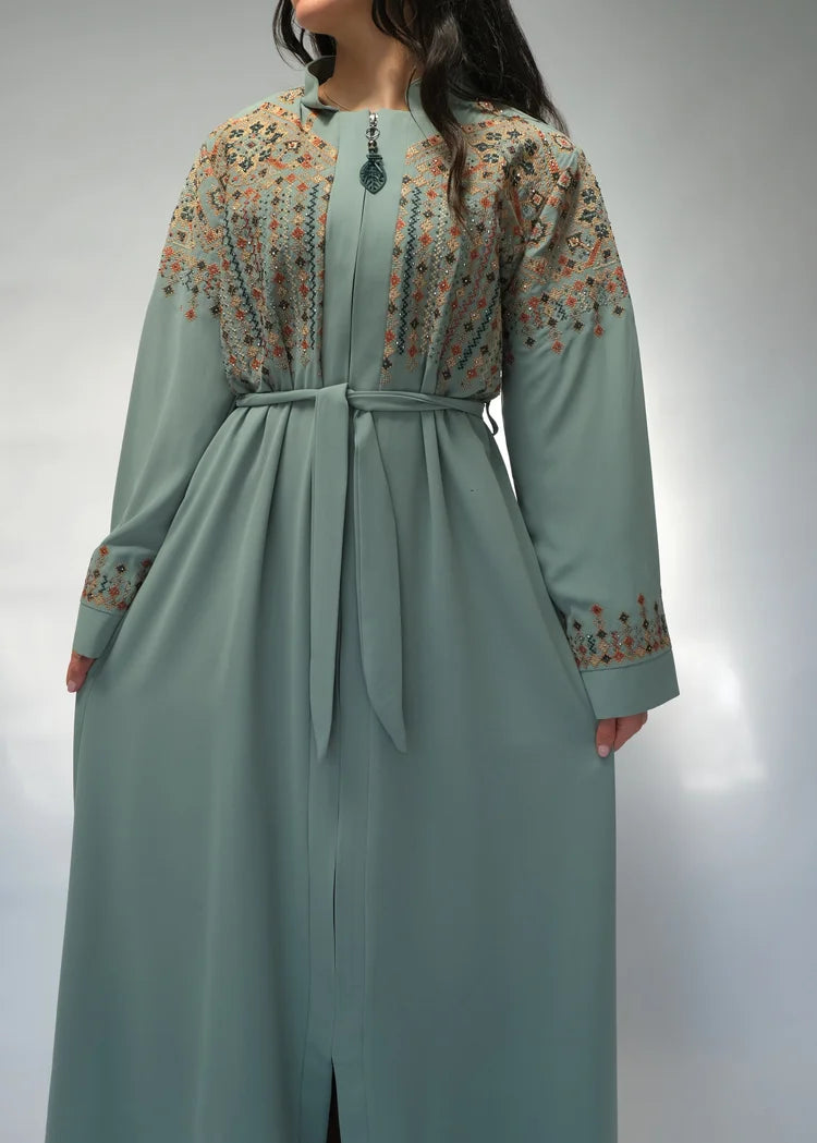 Turkish Abaya in Green