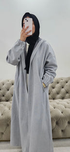 Grey Abaya Coat