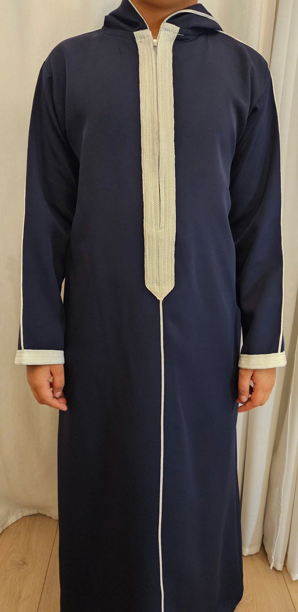 Moroccan Boys Thobe -Navy Blue