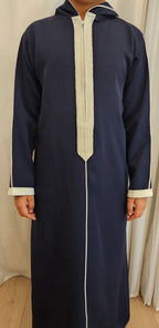 Moroccan Boys Thobe -Navy Blue