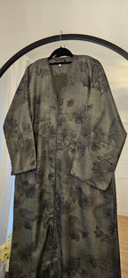 Jacquard Abaya in Green