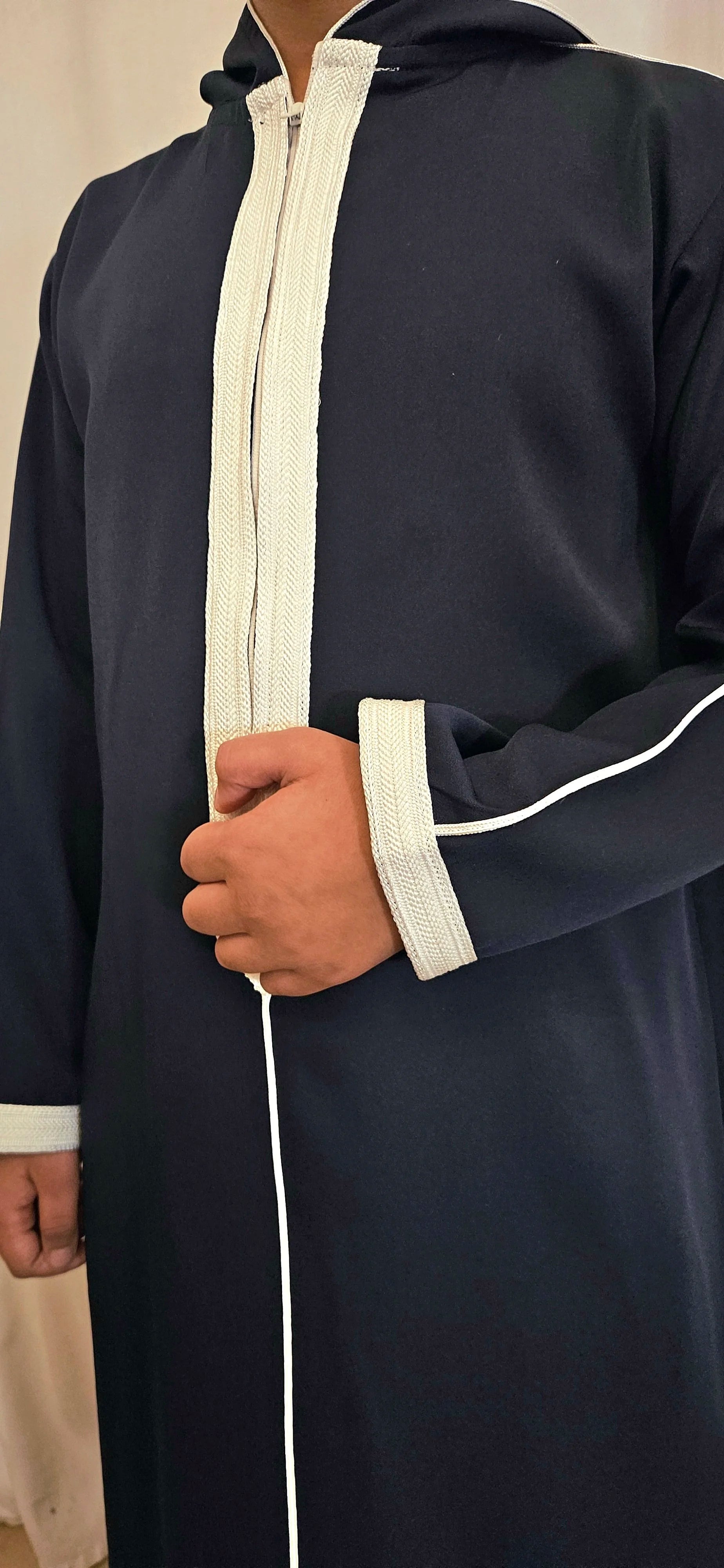 Moroccan Boys Thobe -Navy Blue