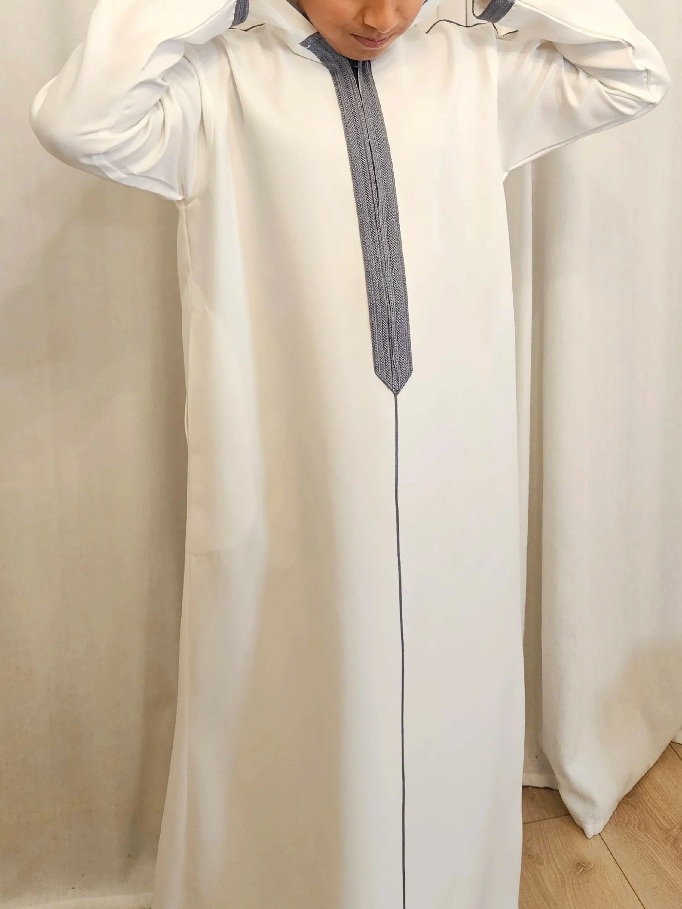 Moroccan Boys Thobe -White