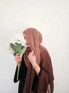 100% Model Hijab In Brown