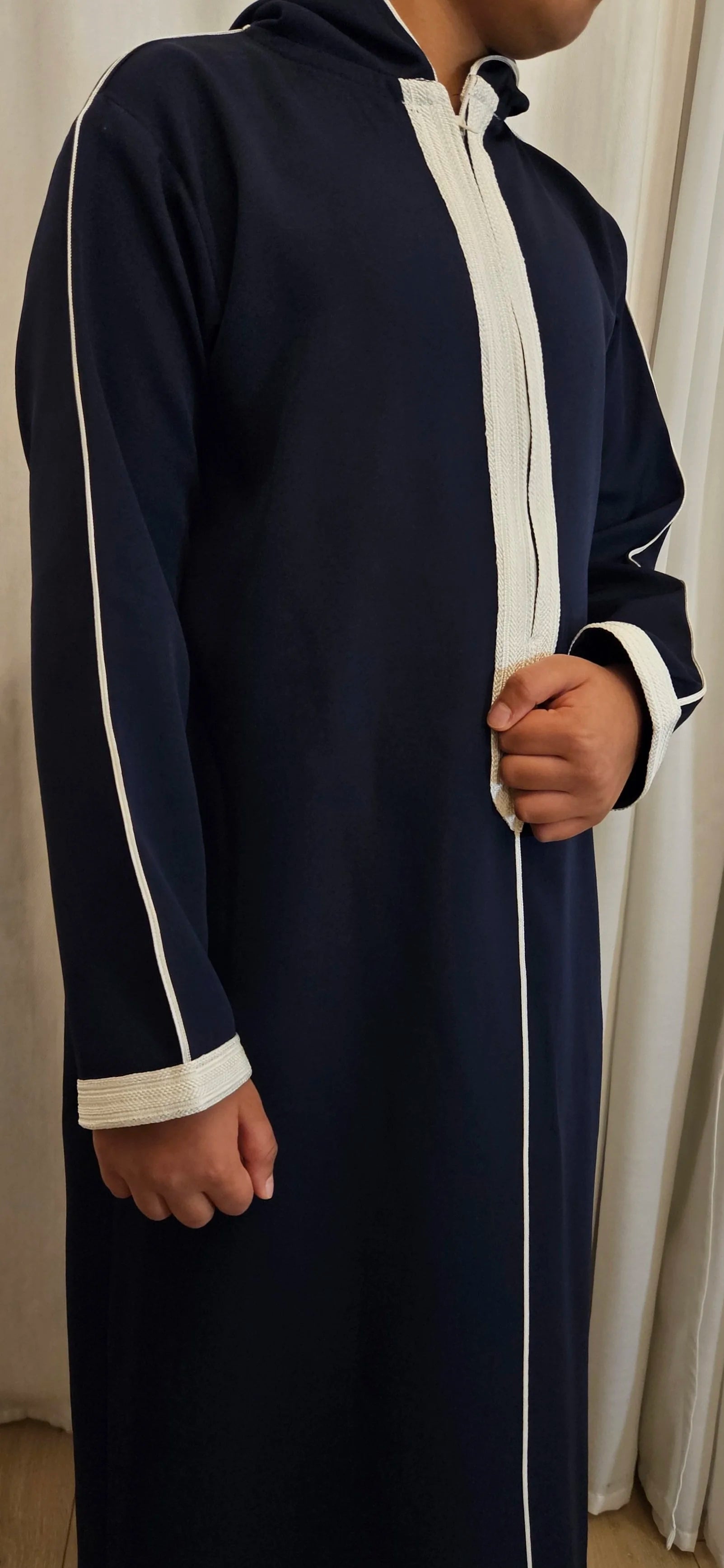 Moroccan Boys Thobe -Navy Blue