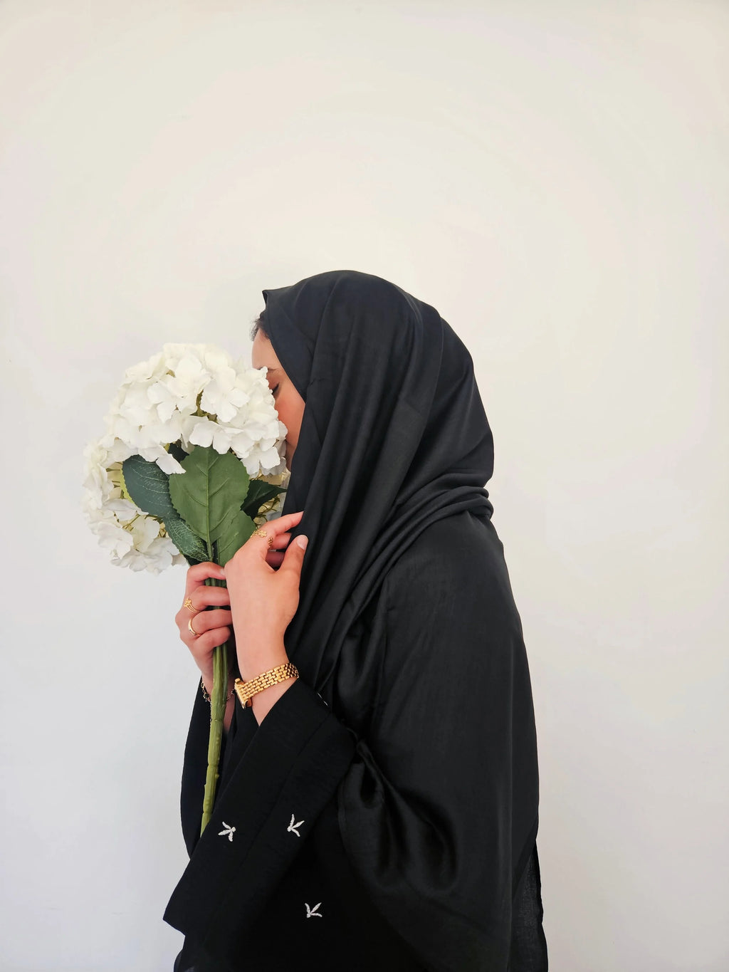 Black 100% model Hijab