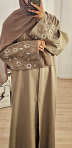 Floral sleeve Abaya