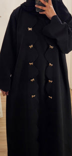 Bow Abaya in Black