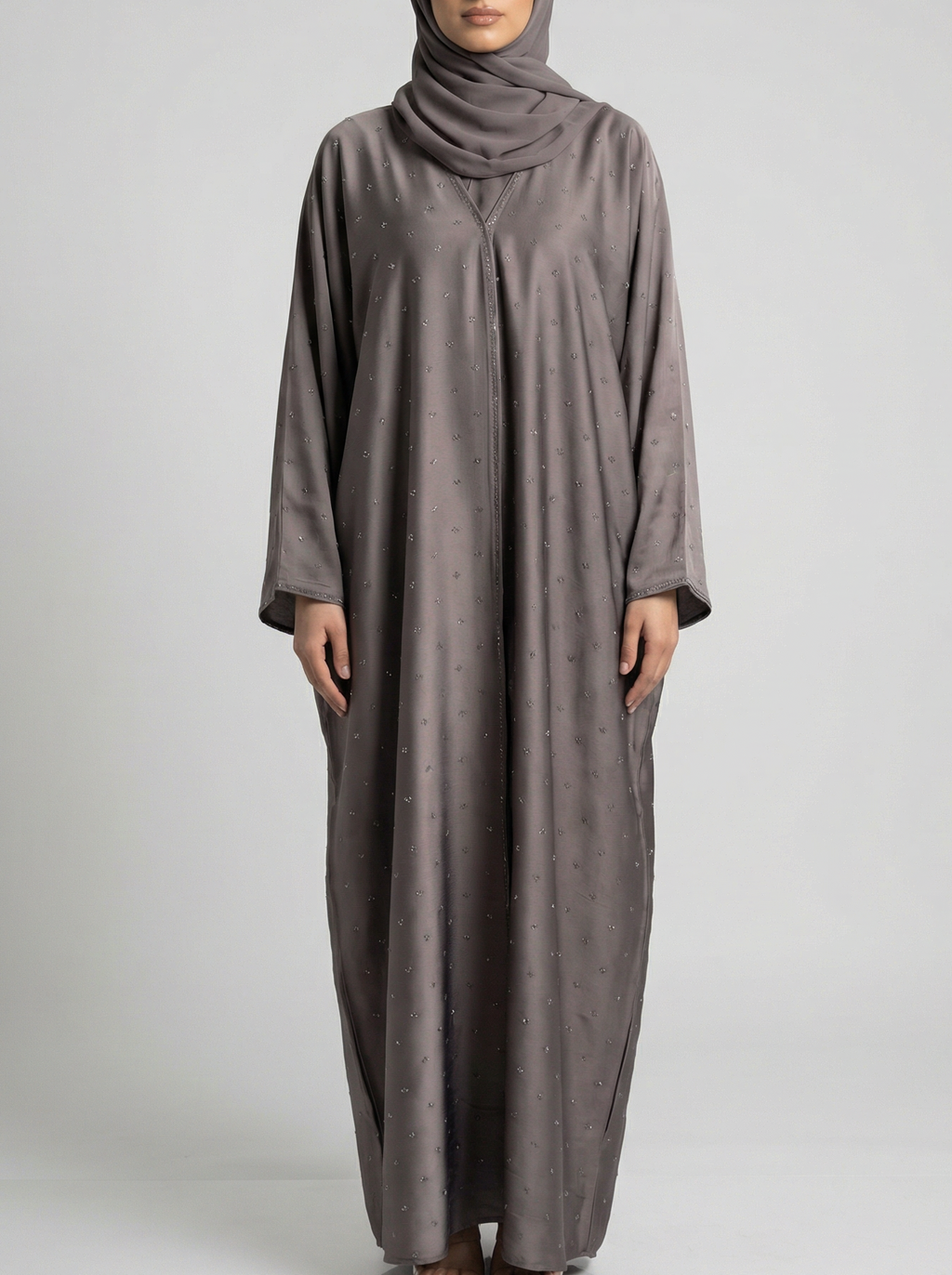 Batwing Abaya in Purple