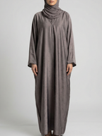 Batwing Abaya in Purple