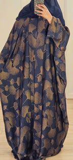 Naila Batwing Abaya In Navy Blue