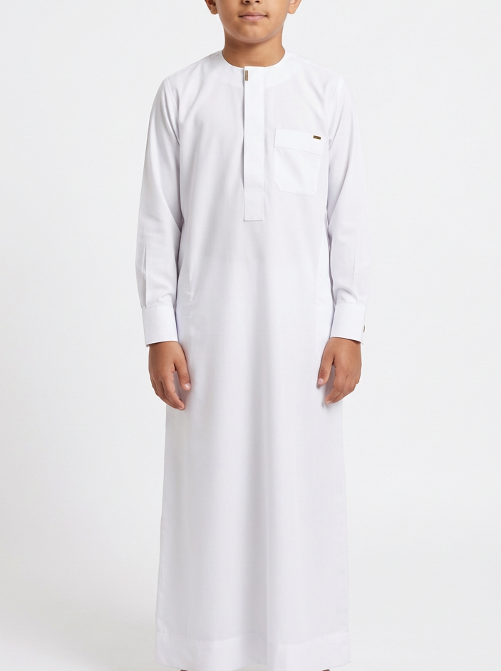 Boys Premium White Thobe