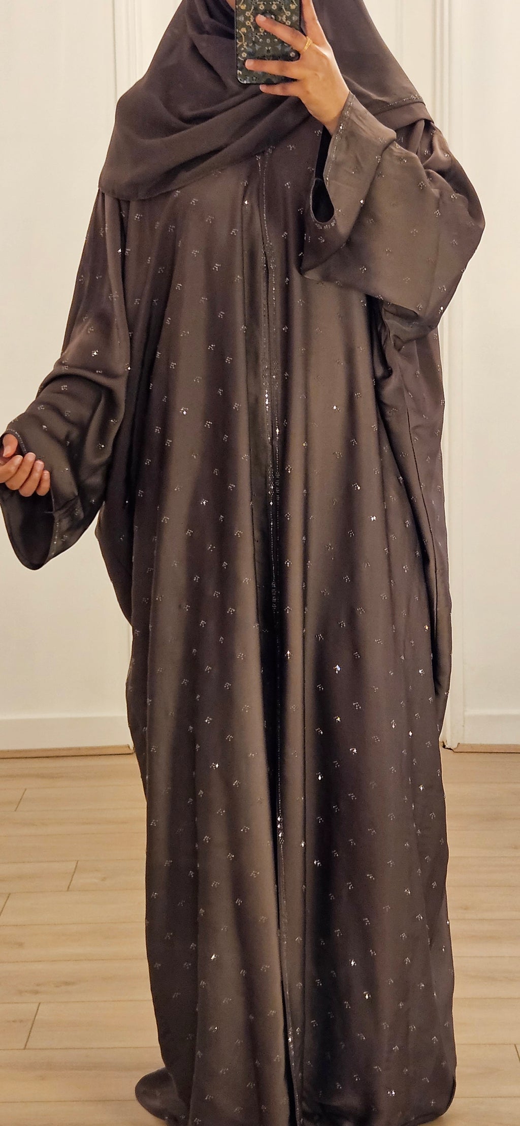 Batwing Abaya in Purple