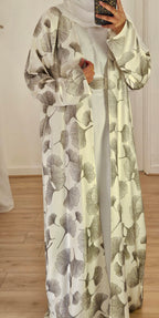 Samia Open Abaya In White