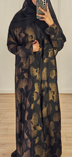 Samia Open Abaya In Black