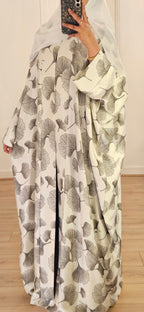 Naila Batwing Abaya In White