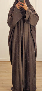 Batwing Abaya in Purple