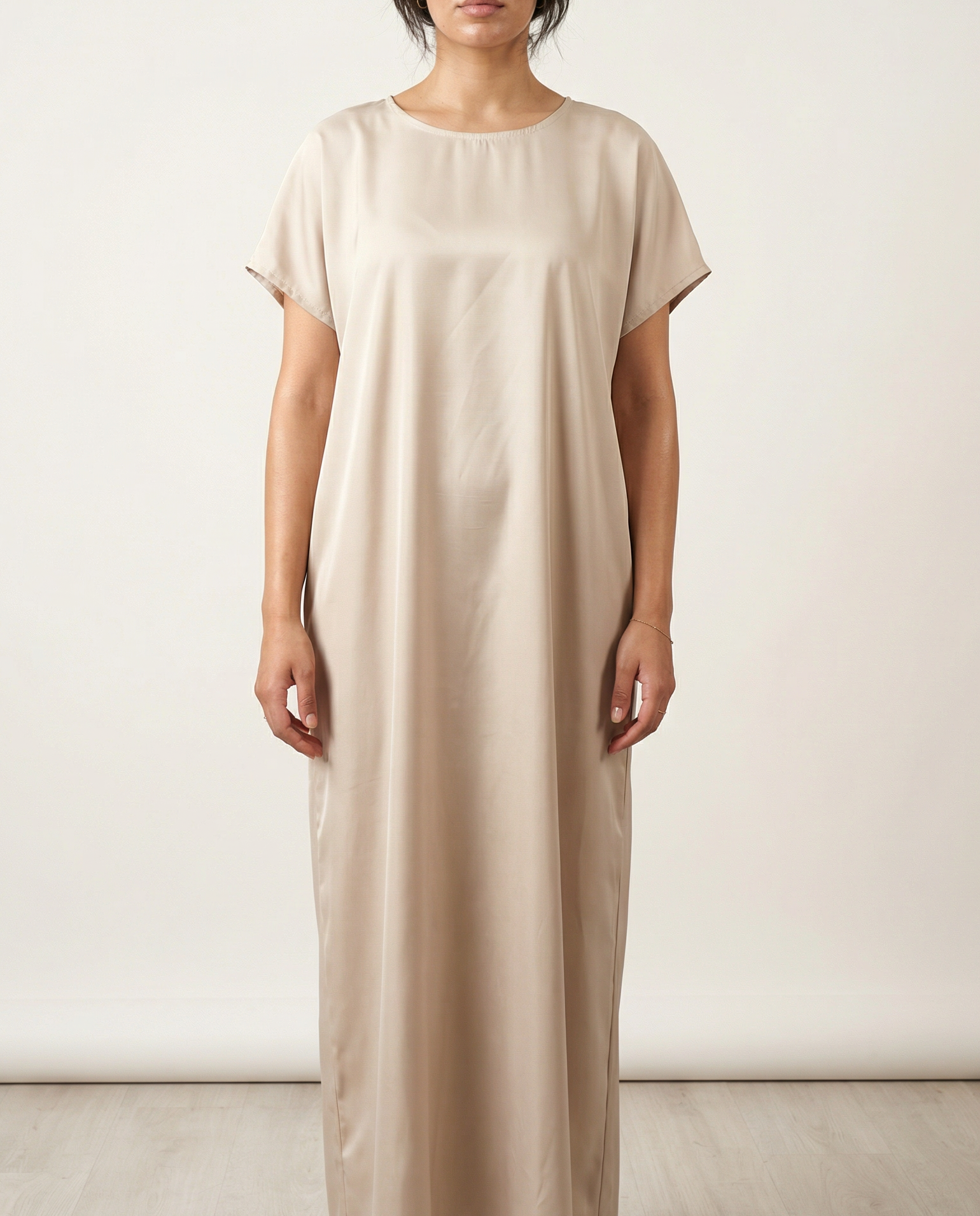 Satin Slip Dress - Champagne
