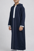 Moroccan Boys Thobe -Navy Blue