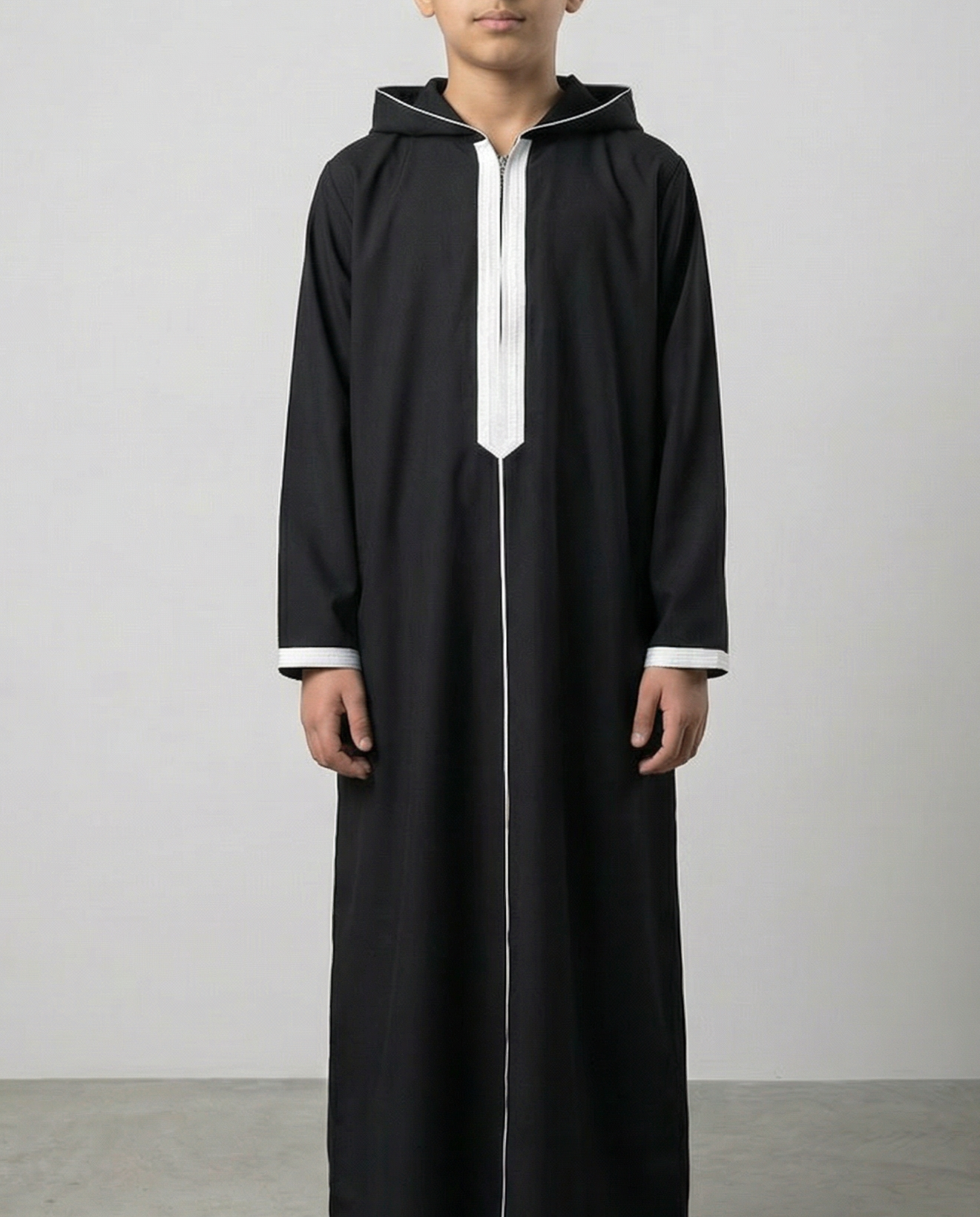 Moroccan Boys Thobe - Black