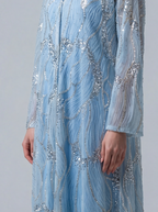 Exclusive Zoya Abaya In Blue