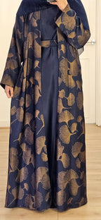 Samia Open Abaya In Navy Blue