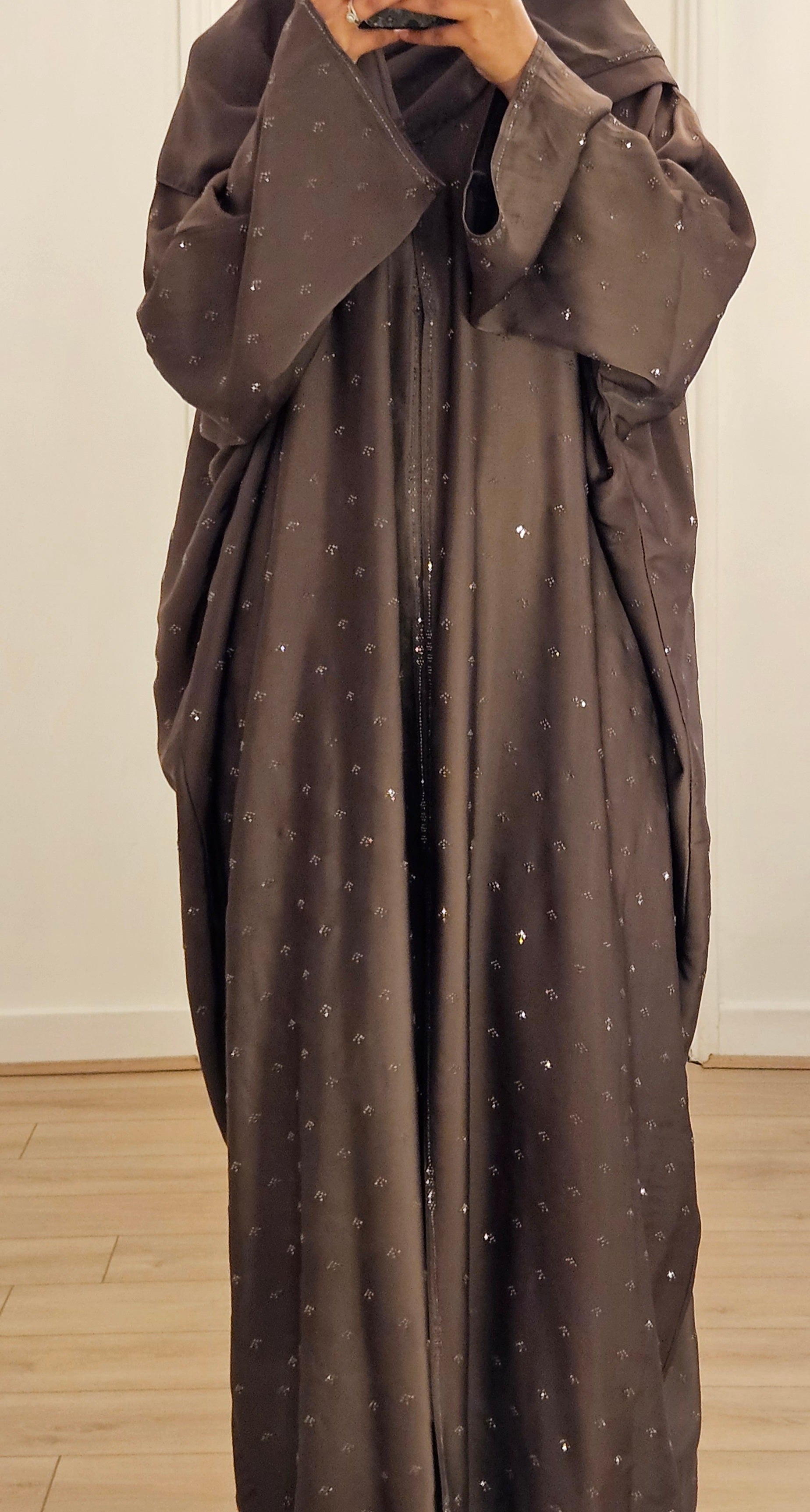 Batwing Abaya in Purple