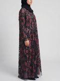 Exclusive Plum Flower Abaya