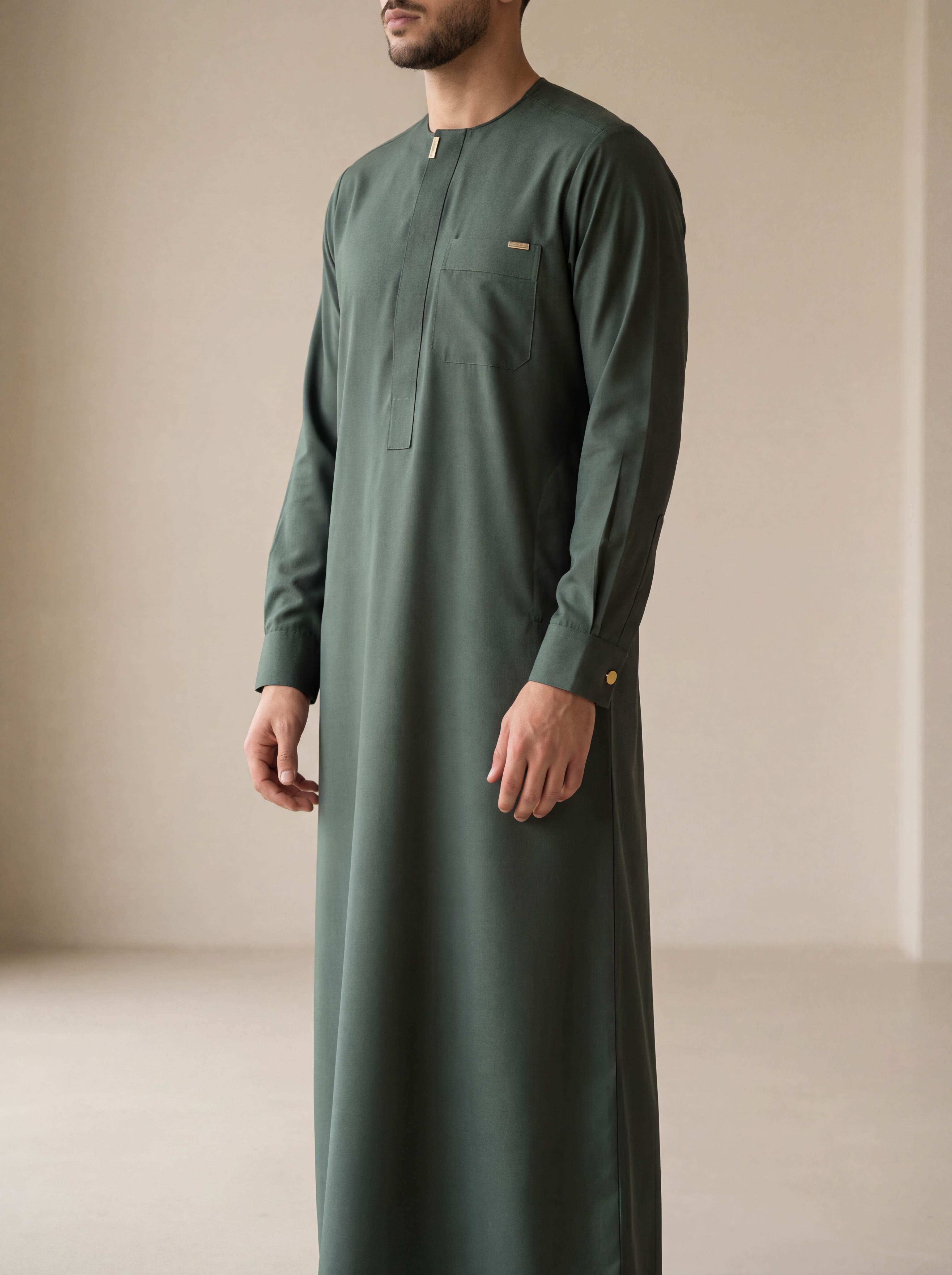 Men's premium Green Thobe