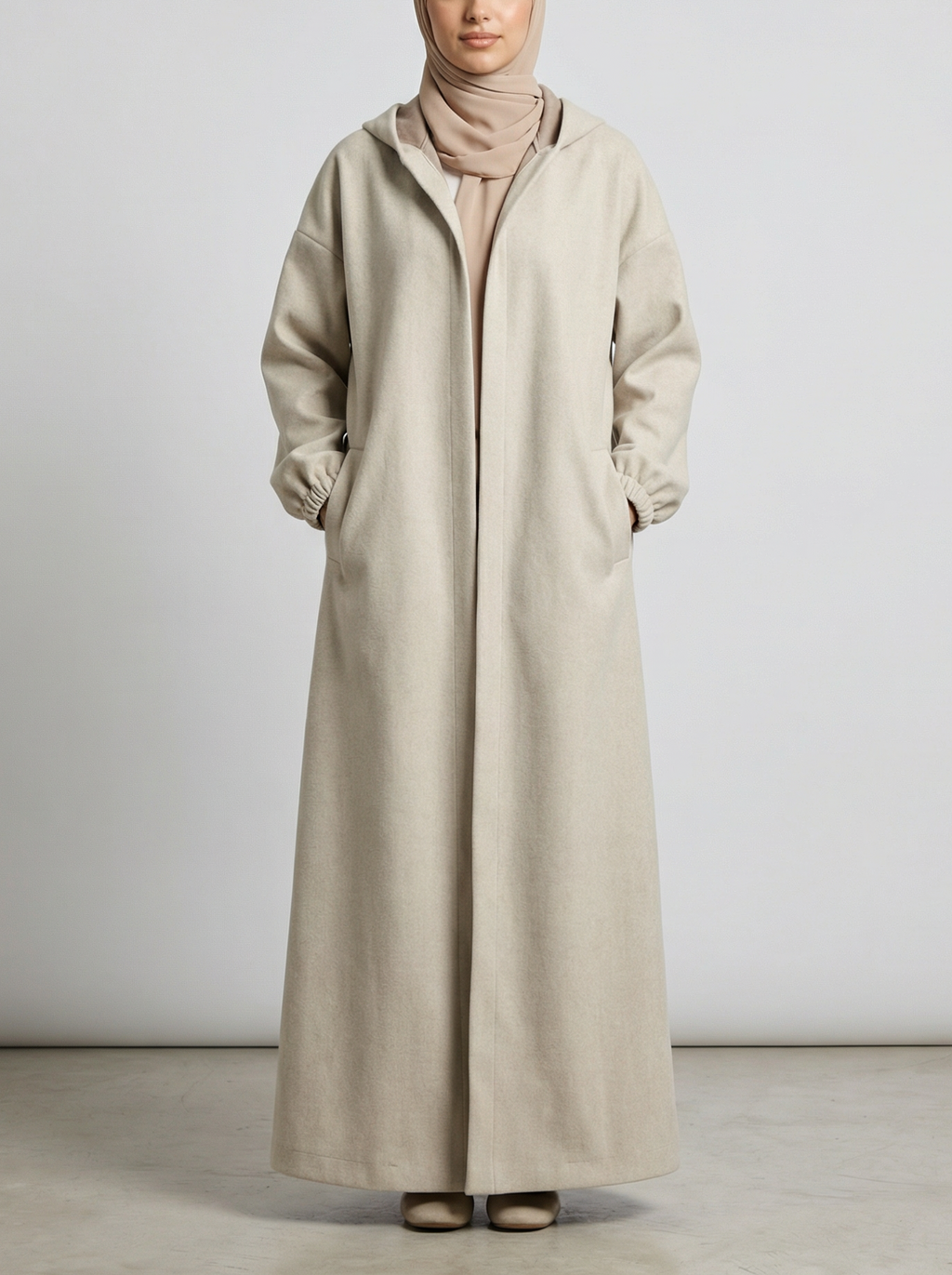 Beige Abaya Coat