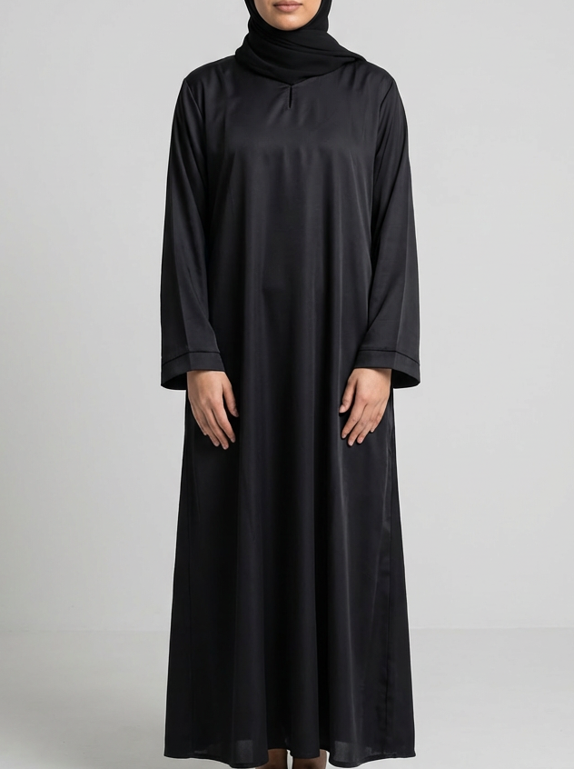 Black Abaya With Pockets