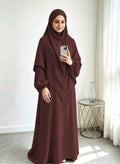 Khimar With Abaya-Maroon