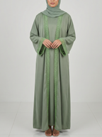 Green Lace Abaya