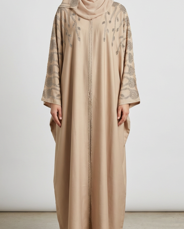 Batwing Abaya in Beige