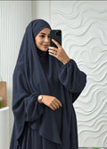 Khimar With Abaya-Navy Blue