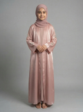 Girls Pink Bow Abaya