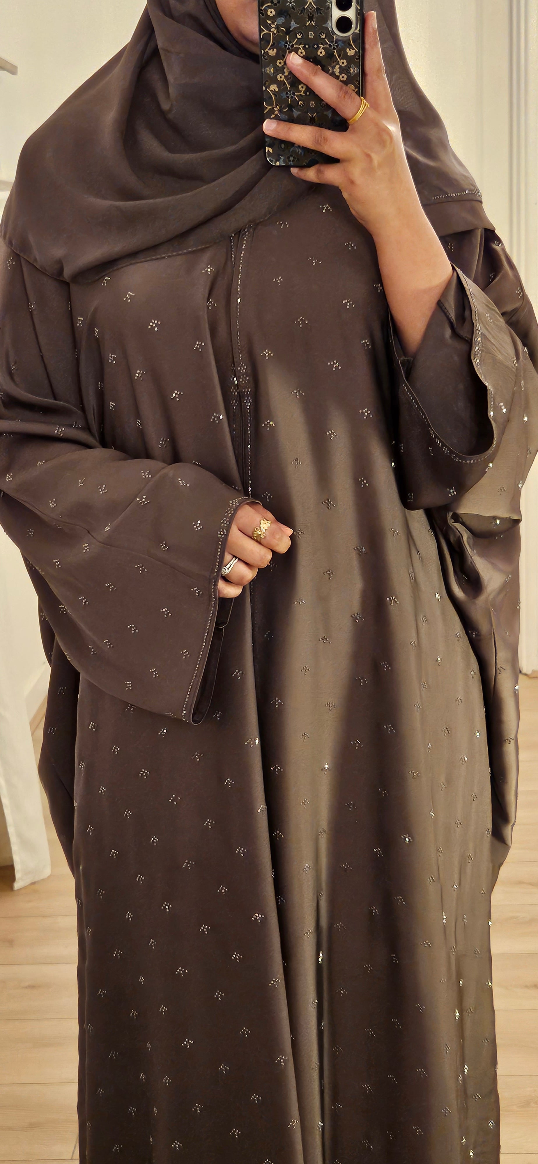 Batwing Abaya in Purple