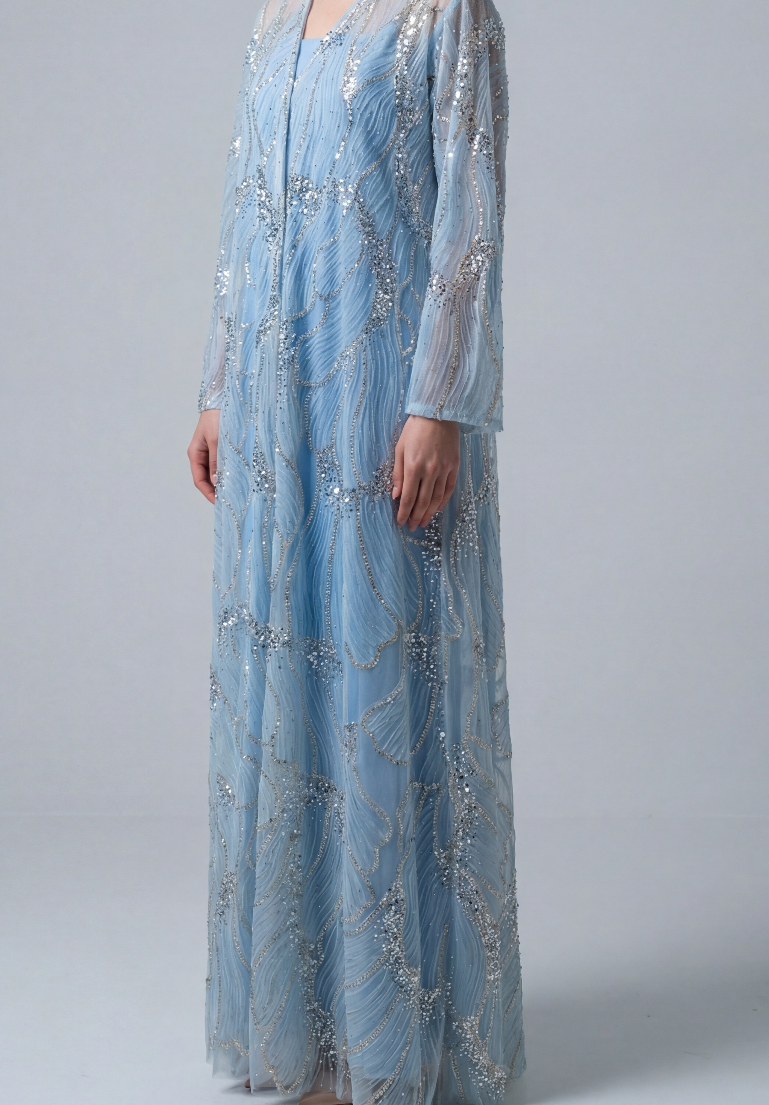 Exclusive Zoya Abaya In Blue