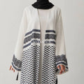 Palestine Abaya in white