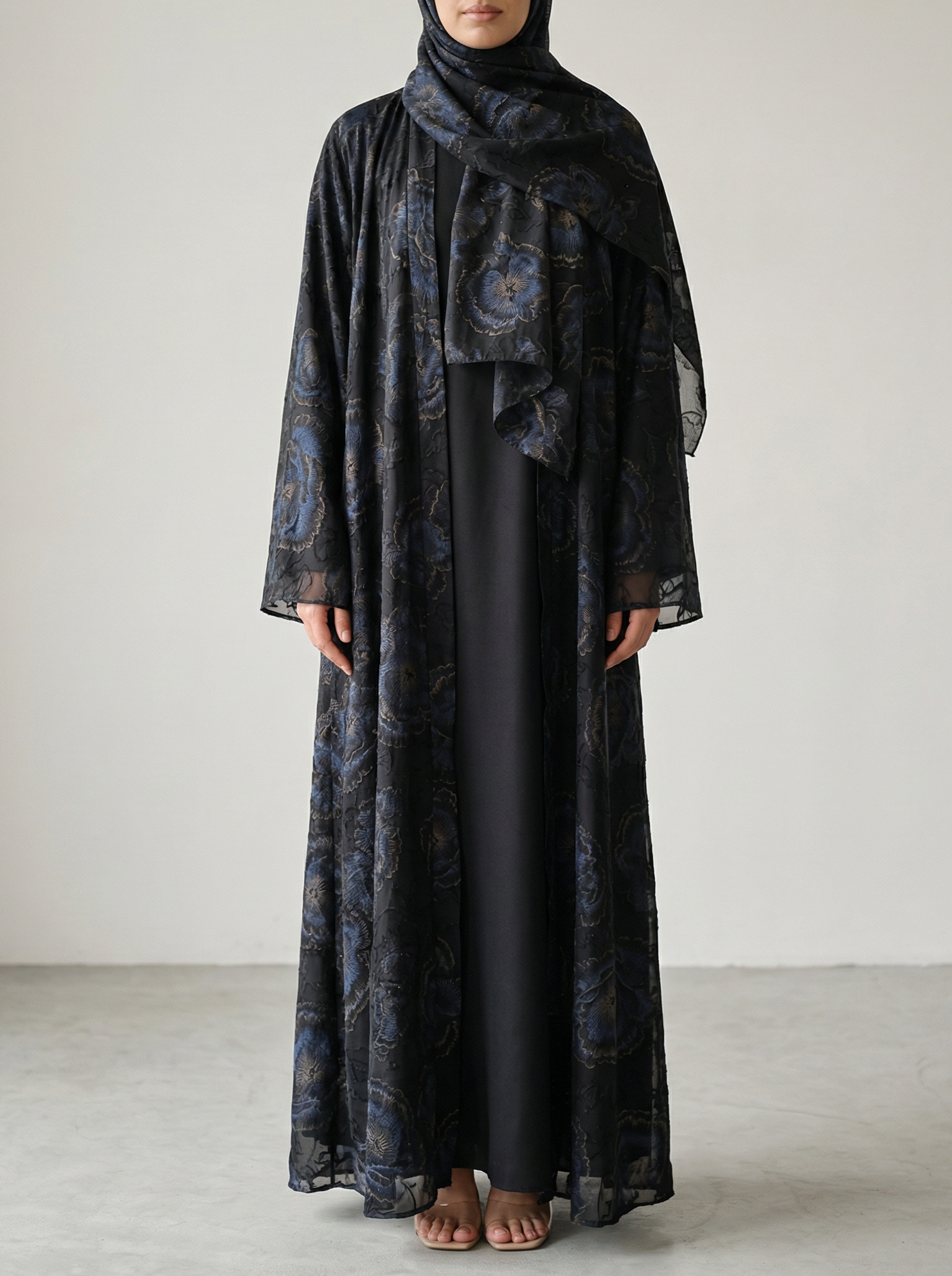 Dusk Abaya Midnight Blue
