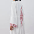 Palestine Abaya in white